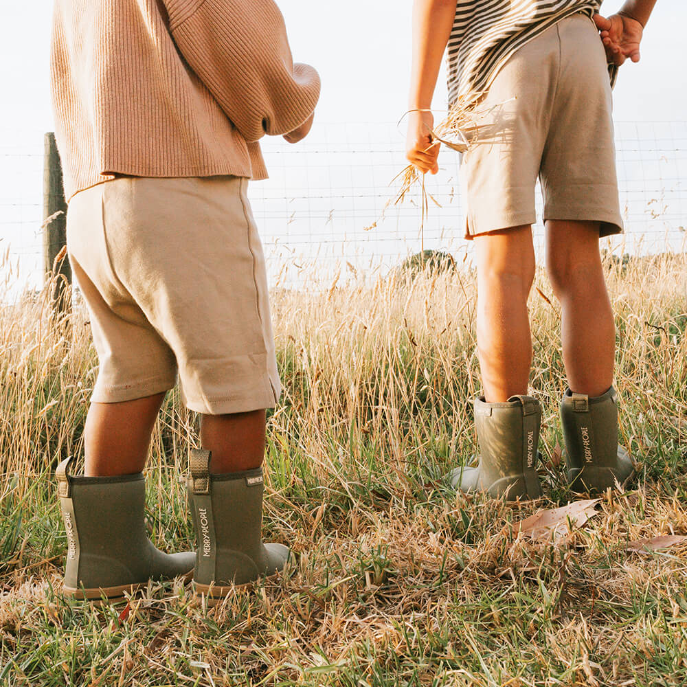Andie Kids Rain Boot // Khaki - Image 4