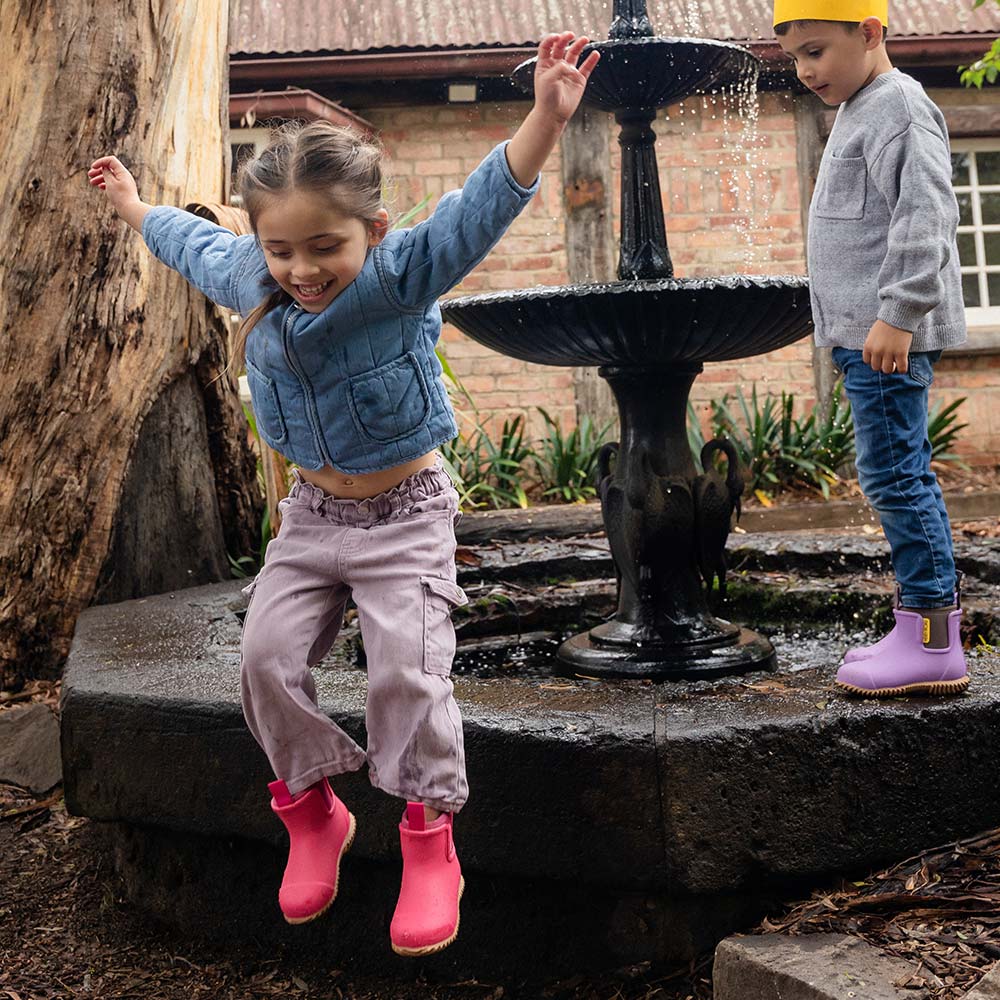 Bobbi Kids Rain Boot // Fuchsia Pink - Image 5