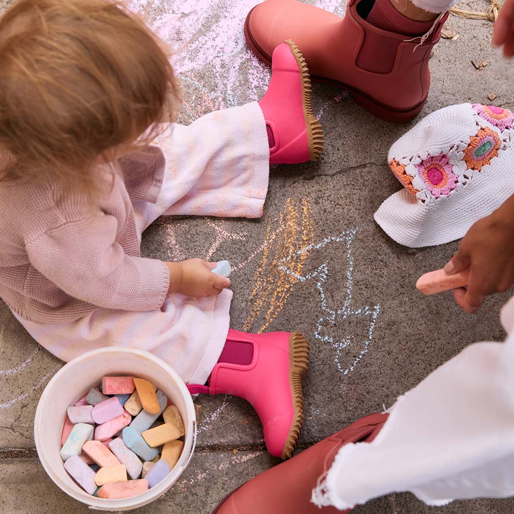 Bobbi Kids Rain Boot // Fuchsia Pink - Image 9