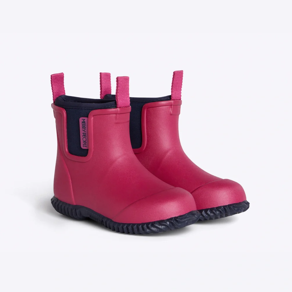 Bobbi Kids Rain Boot // Magenta & Navy [Retired]