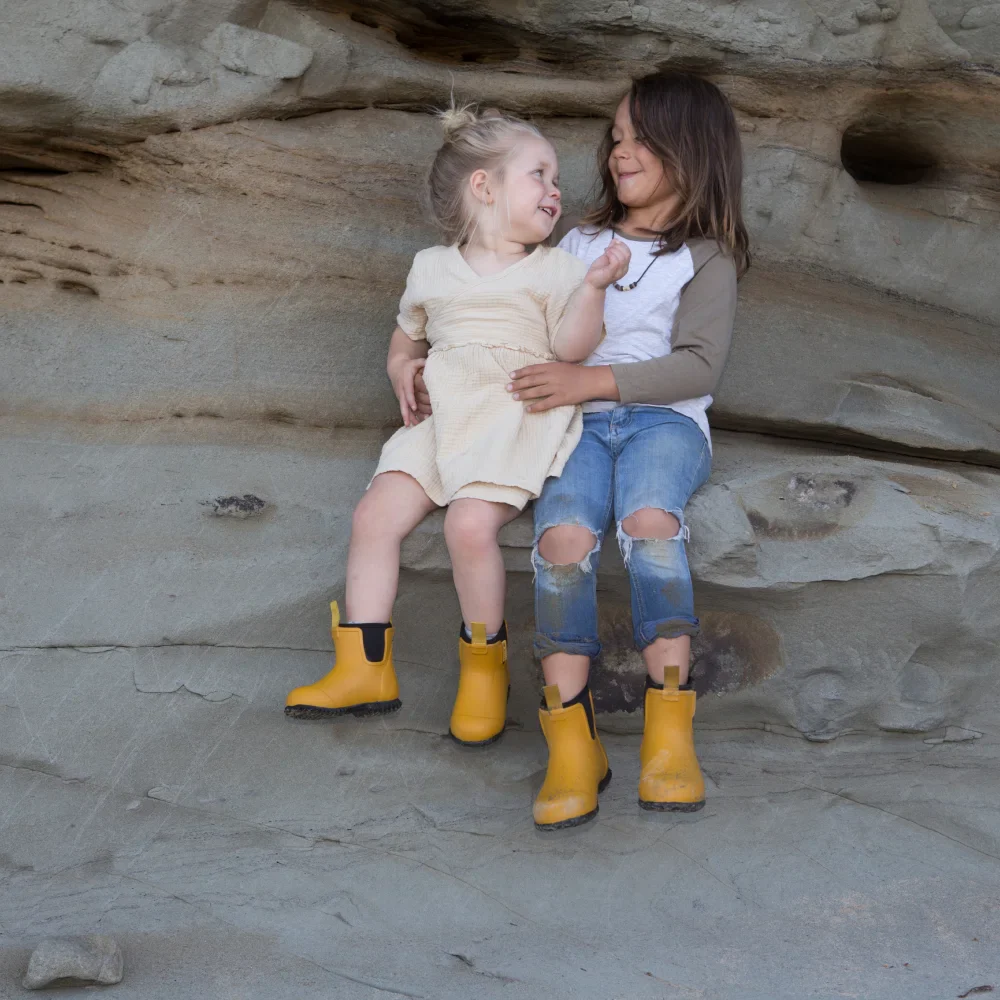 Bobbi Kids Rain Boot // Mustard Yellow - Image 4