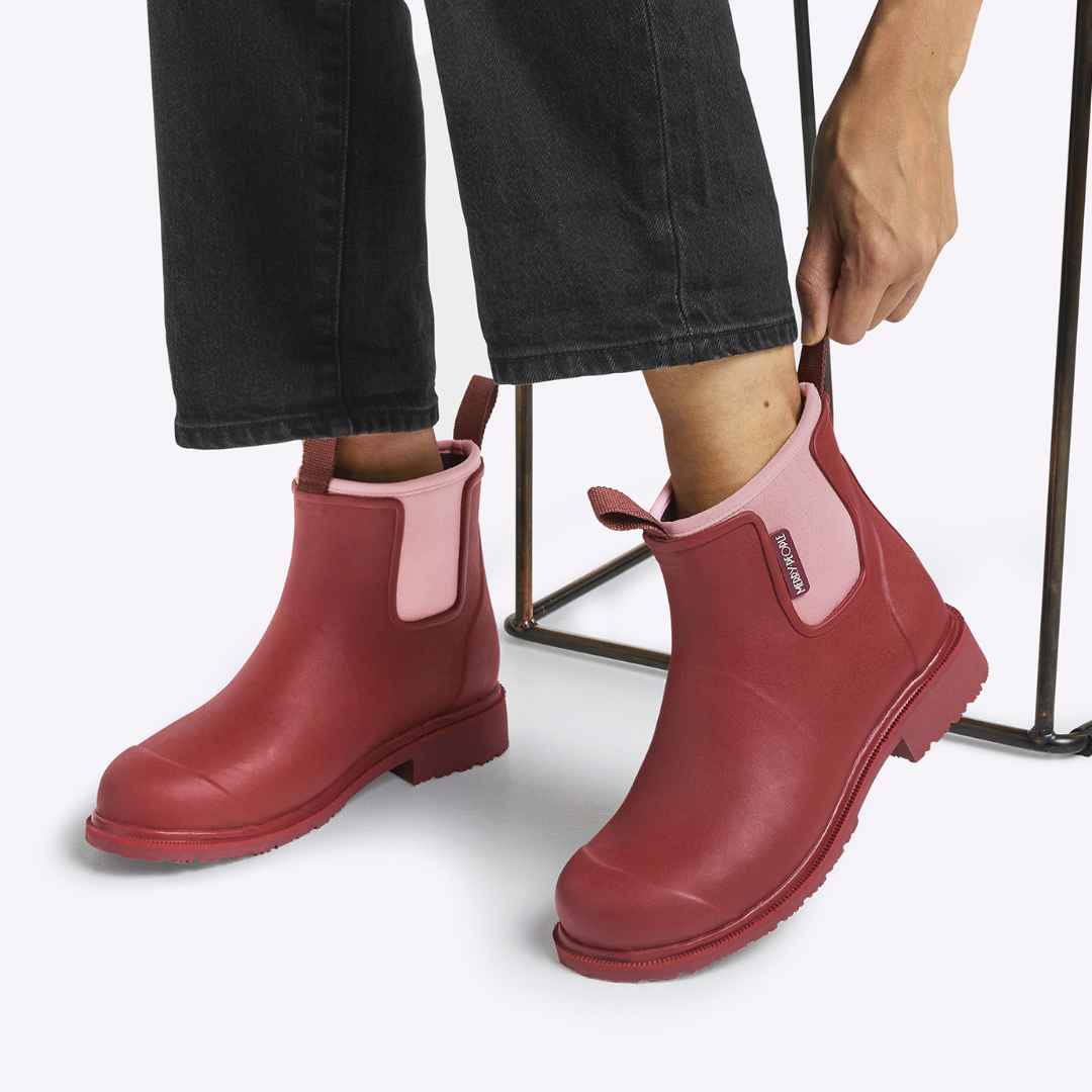 Bobbi Rain Boot // Beetroot & Light Pink [Retired] - Image 6