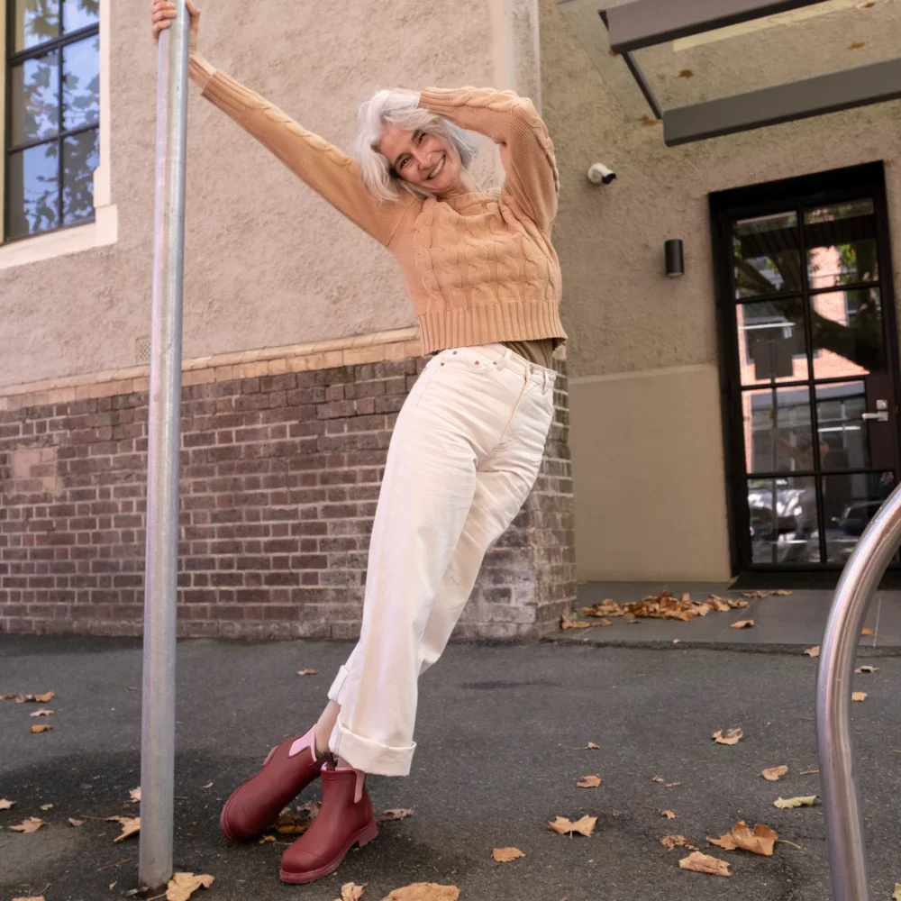 Bobbi Rain Boot // Beetroot & Light Pink [Retired] - Image 8