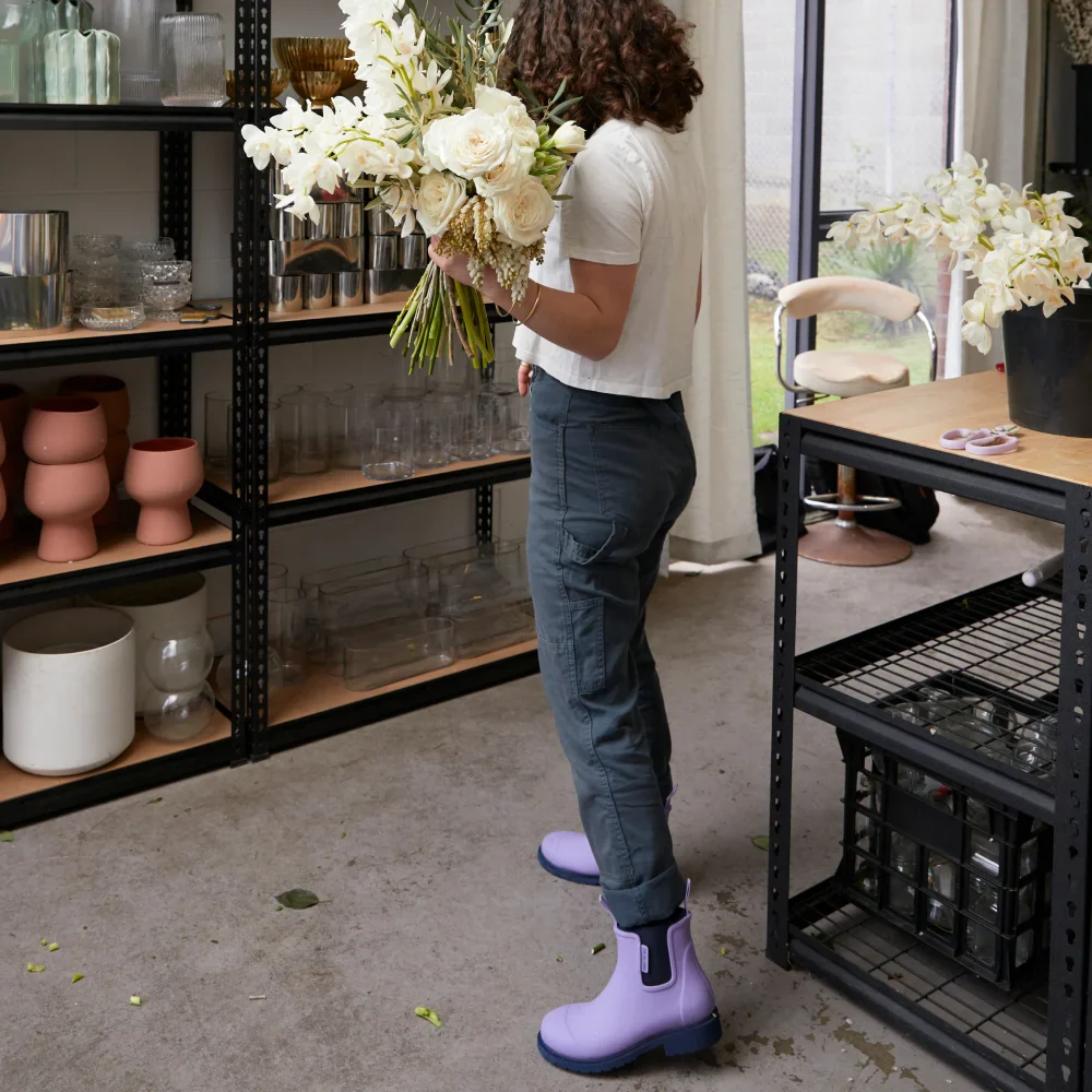 Bobbi Rain Boot // Lavender & Navy [Retired] - Image 9