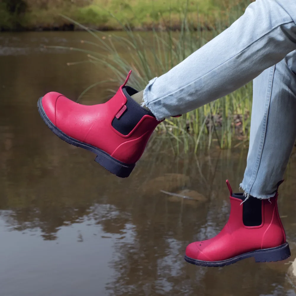 Bobbi Rain Boot // Magenta & Navy [Retired] - Image 4