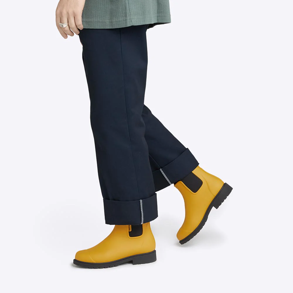 Bobbi Rain Boot // Mustard Yellow & Black - Image 5