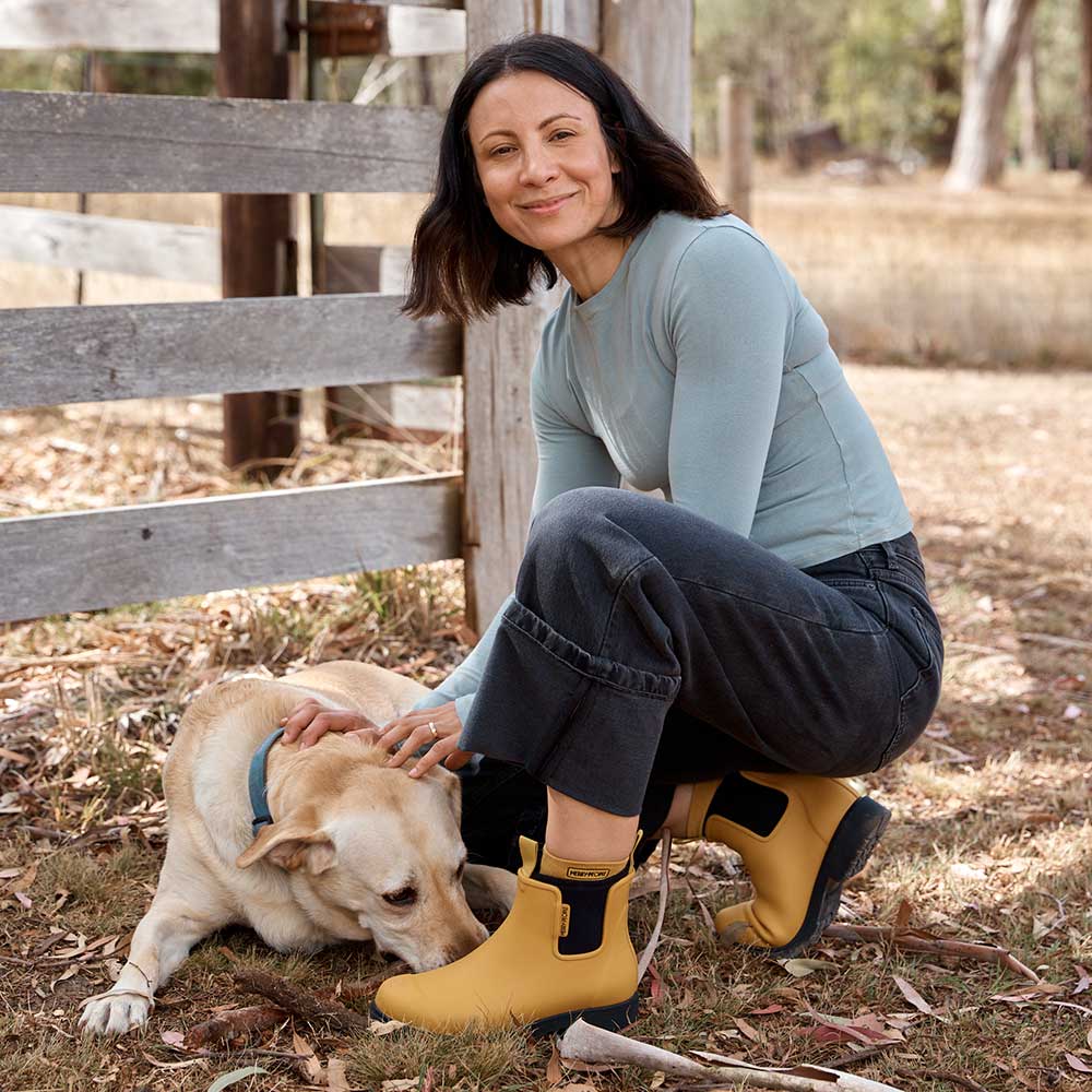 Bobbi Rain Boot // Mustard Yellow & Black - Image 7