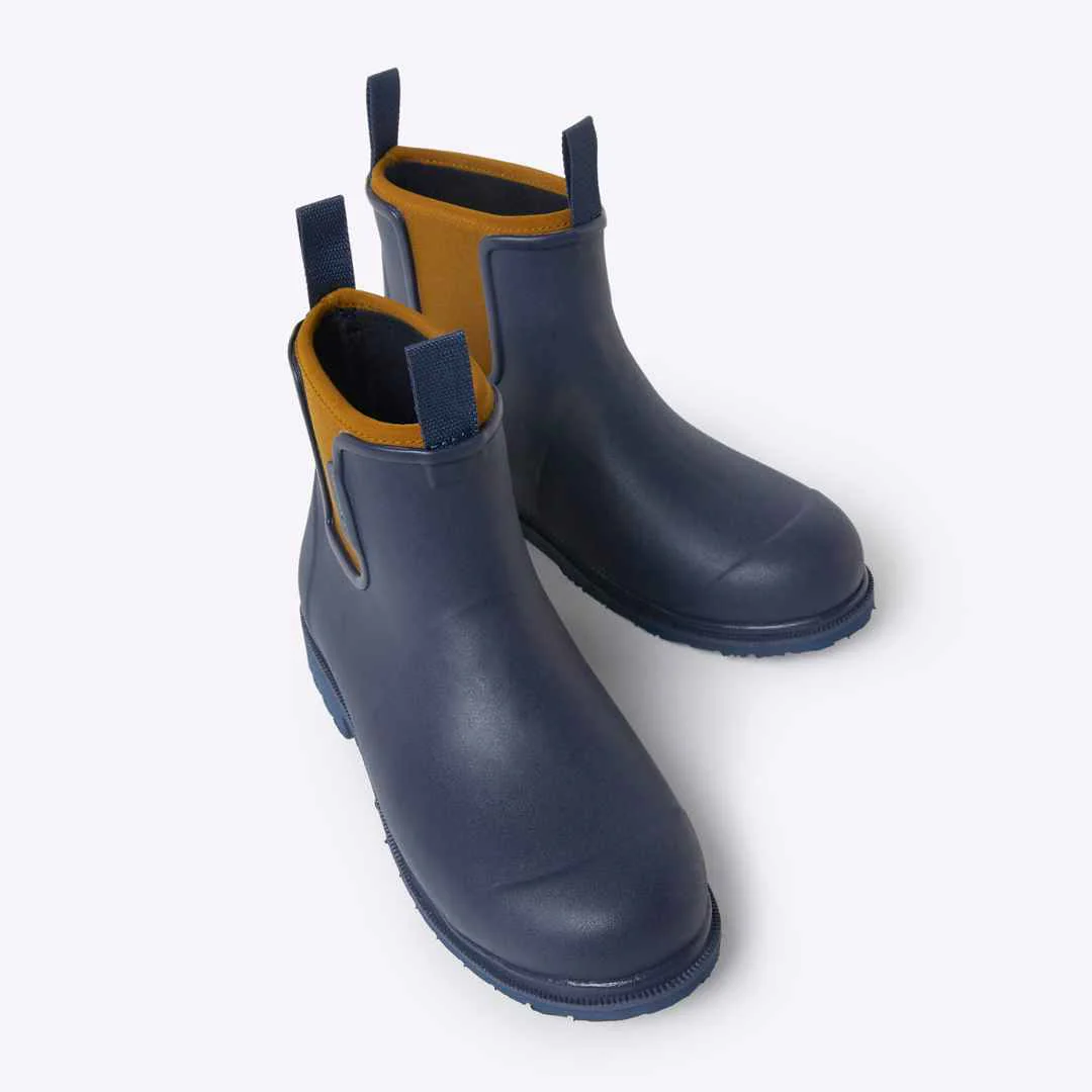 Bobbi Rain Boot // Oxford Blue & Tan - Image 4