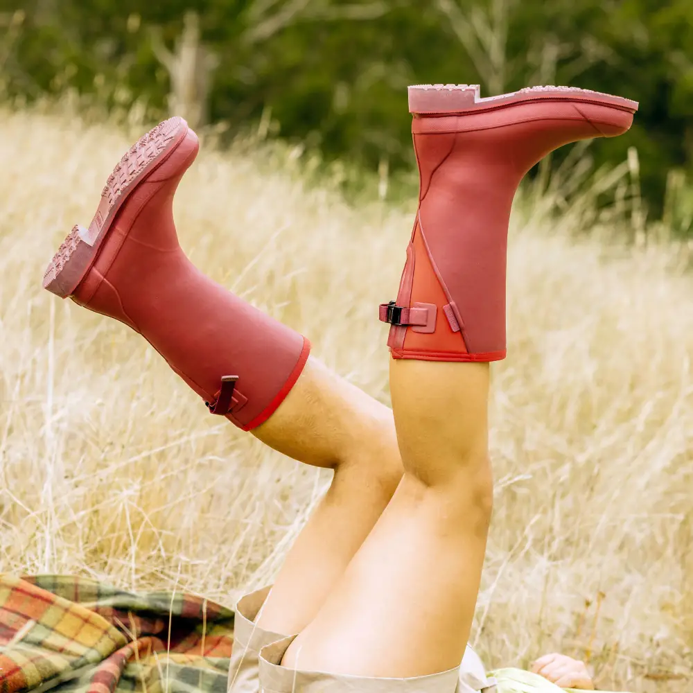 Darcy Mid Calf Rainboot // Beetroot & Red [Retired] - Image 6