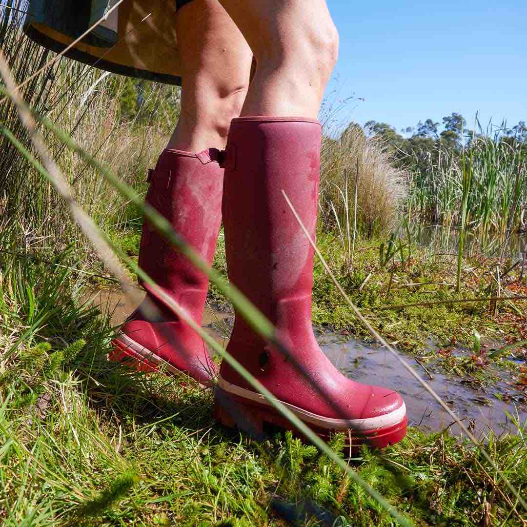 Fergie Tall Rain Boot // Beetroot Red [Retired] - Image 6
