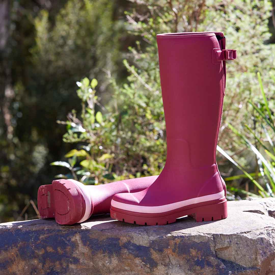 Fergie Tall Rain Boot // Beetroot Red [Retired] - Image 7